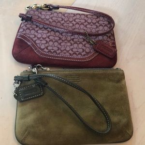Authentic coach wristlets